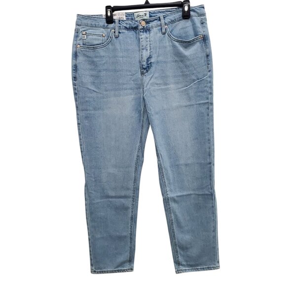 Seven7 90's Straight Jean Women's Light Wash High Rise Relaxed Denim NWT Size 12 - Picture 1 of 8
